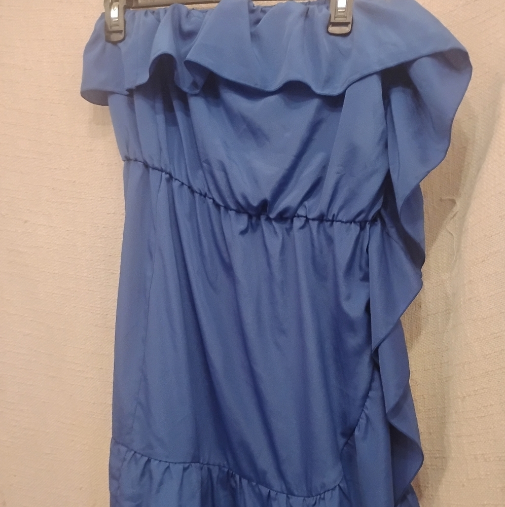 Blue mini dress